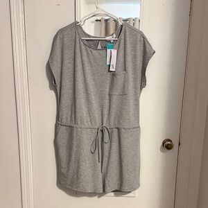 Gilli Gray Short Sleeve Romper